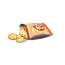 Animal Crossing Items Snack Light brown Packaging color Chocolate-chip cookies