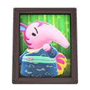 Animal Crossing Items Snooty'S Photo Dark Wood