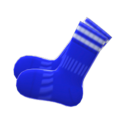 Animal Crossing Items Soccer Socks Blue