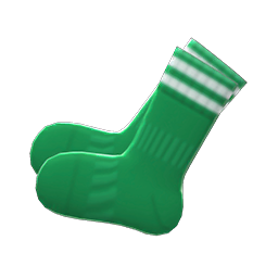 Animal Crossing Items Soccer Socks Green