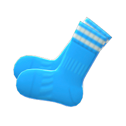 Animal Crossing Items Soccer Socks Light blue