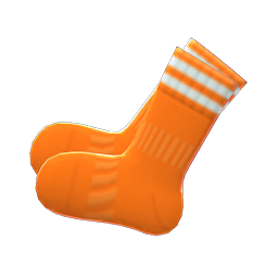 Animal Crossing Items Soccer Socks Orange