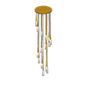 Animal Crossing Items Spiral chandelier Gold