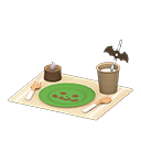 Animal Crossing Items spooky table setting Green