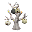 Animal Crossing Items Spooky tree Monochrome