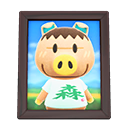 Animal Crossing Items Spork'S Photo Dark Wood