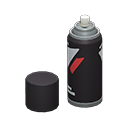 Animal Crossing Items Spray can Black Label