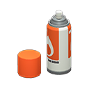 Animal Crossing Items Spray can Orange Label