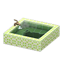 Animal Crossing Items Square bathtub Green tile