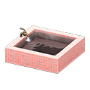 Animal Crossing Items Square bathtub Pink tile