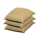 Animal Crossing Items Stacked bags Plain light brown Variation