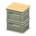 Animal Crossing Items Stacked bottle crates None Logo Gray