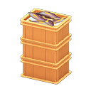 Animal Crossing Items Stacked fish containers None Label Orange