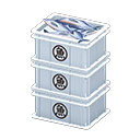 Animal Crossing Items Stacked fish containers Sakana (Fish) Label White