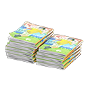 Animal Crossing Items Stacked Magazines Sports