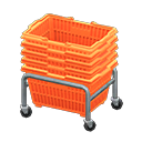 Animal Crossing Items Stacked shopping baskets Orange