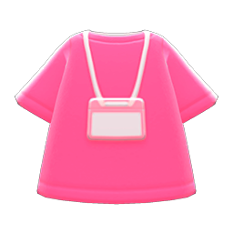 Animal Crossing Items Staff Uniform Pink