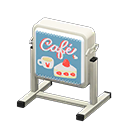 Animal Crossing Items Standing electric sign Cake Sign design White