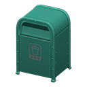 Animal Crossing Items Steel trash can Miscellaneous garbage Signage Green