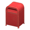 Animal Crossing Items Steel trash can None Signage Red