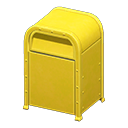 Animal Crossing Items Steel trash can None Signage Yellow