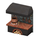 Animal Crossing Items Stonework kitchen Black