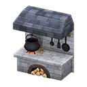 Animal Crossing Items Stonework kitchen Gray