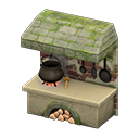 Animal Crossing Items Stonework kitchen Mossy