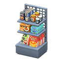 Animal Crossing Items Store shelf Japanese foods Displayed items Silver