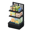 Animal Crossing Items Store shelf Organic products Displayed items Black