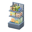 Animal Crossing Items Store shelf Organic products Displayed items Silver