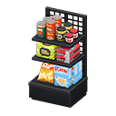 Animal Crossing Items Store shelf Pantry staples Displayed items Black