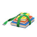 Animal Crossing Items Strapped books Green