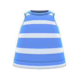 Animal Crossing Items Striped Tank Blue