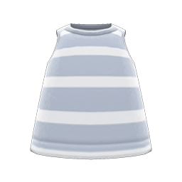 Animal Crossing Items Striped Tank Gray