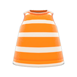 Animal Crossing Items Striped Tank Orange