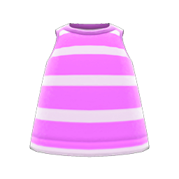 Animal Crossing Items Striped Tank Pink