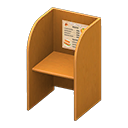 Animal Crossing Items Study carrel Café menu Posting Brown