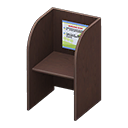 Animal Crossing Items Study carrel Information Posting Dark brown