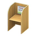 Animal Crossing Items Study carrel Information Posting Light brown