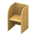 Animal Crossing Items Study carrel None Posting Light brown