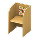 Animal Crossing Items Study carrel Ramen menu Posting Light brown