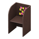 Animal Crossing Items Study carrel Sticky notes Posting Dark brown