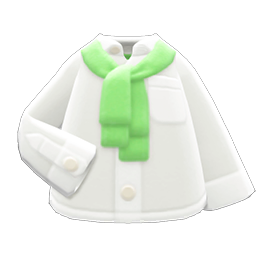 Animal Crossing Items Sweater On Shirt Green