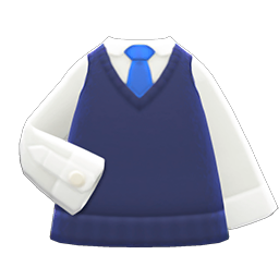 Animal Crossing Items Sweater-vest Navy blue