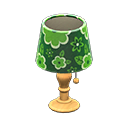 Animal Crossing Items Table Lamp Green flowers