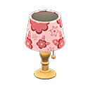 Animal Crossing Items Table Lamp Pink flowers