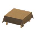 Animal Crossing Items Table With Cloth Brown