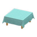 Animal Crossing Items Table With Cloth Light blue