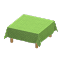 Animal Crossing Items Table With Cloth Light green